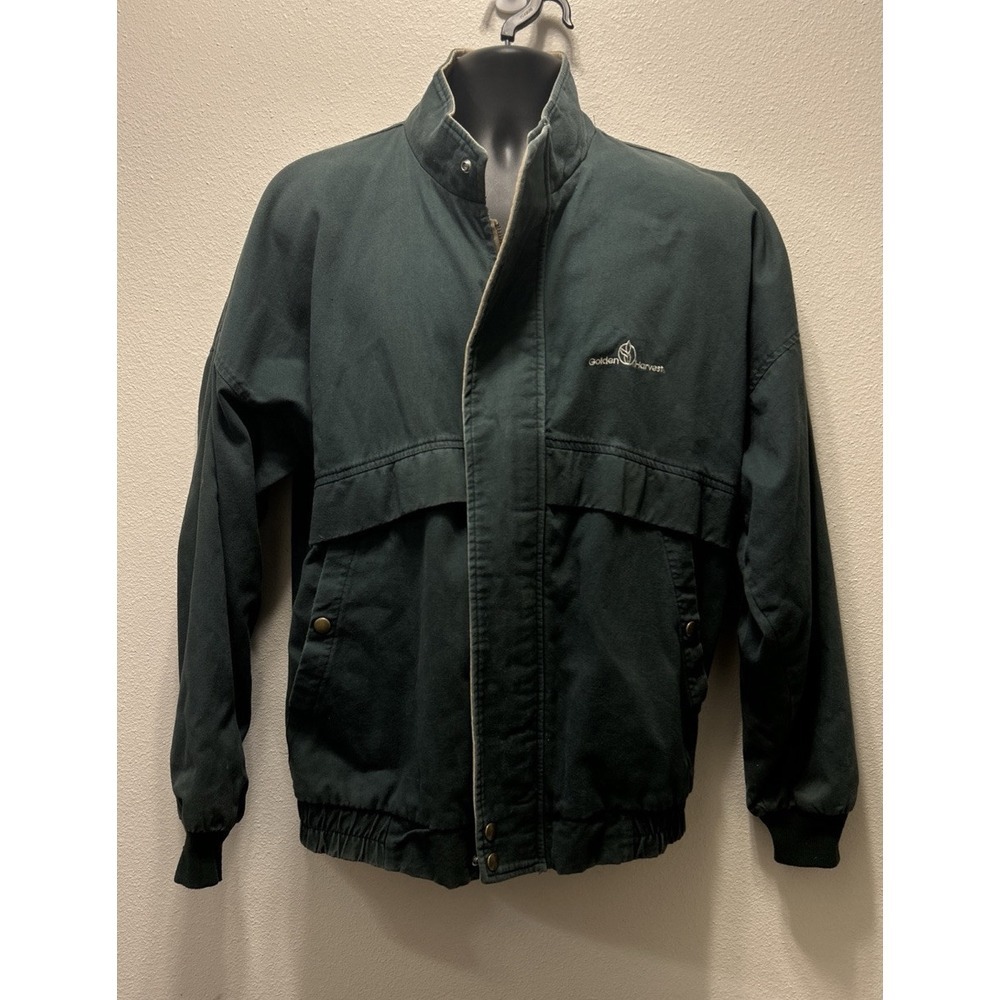 Vintage Golden Harvest‎ Seeds Chore Jacket Size Large Farming